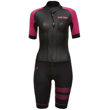 COLTING WETSUITS GO Women's Short-Sleeved Swimrun Wetsuit Pink/Black 0